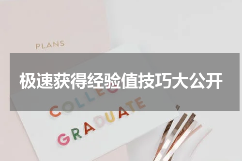 极速获得经验值技巧大公开