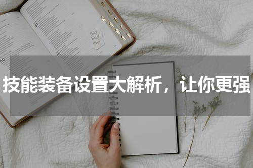 技能装备设置大解析，让你更强