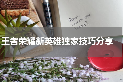 王者荣耀新英雄独家技巧分享 