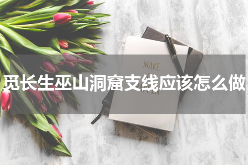 觅长生巫山洞窟支线应该怎么做