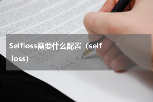 Selfloss需要什么配置(self loss)