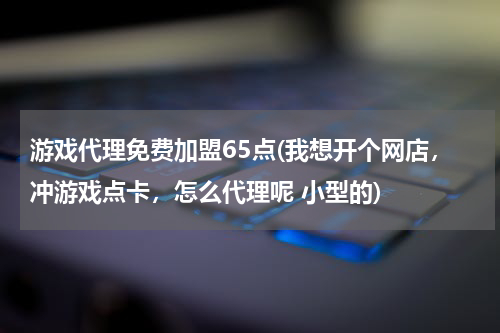 游戏代理免费加盟65点(我想开个网店，冲游戏点卡，怎么代理呢 小型的)