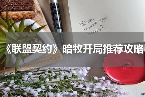 《联盟契约》暗牧开局推荐攻略