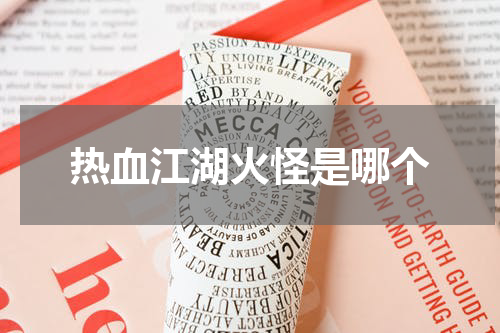 热血江湖火怪是哪个